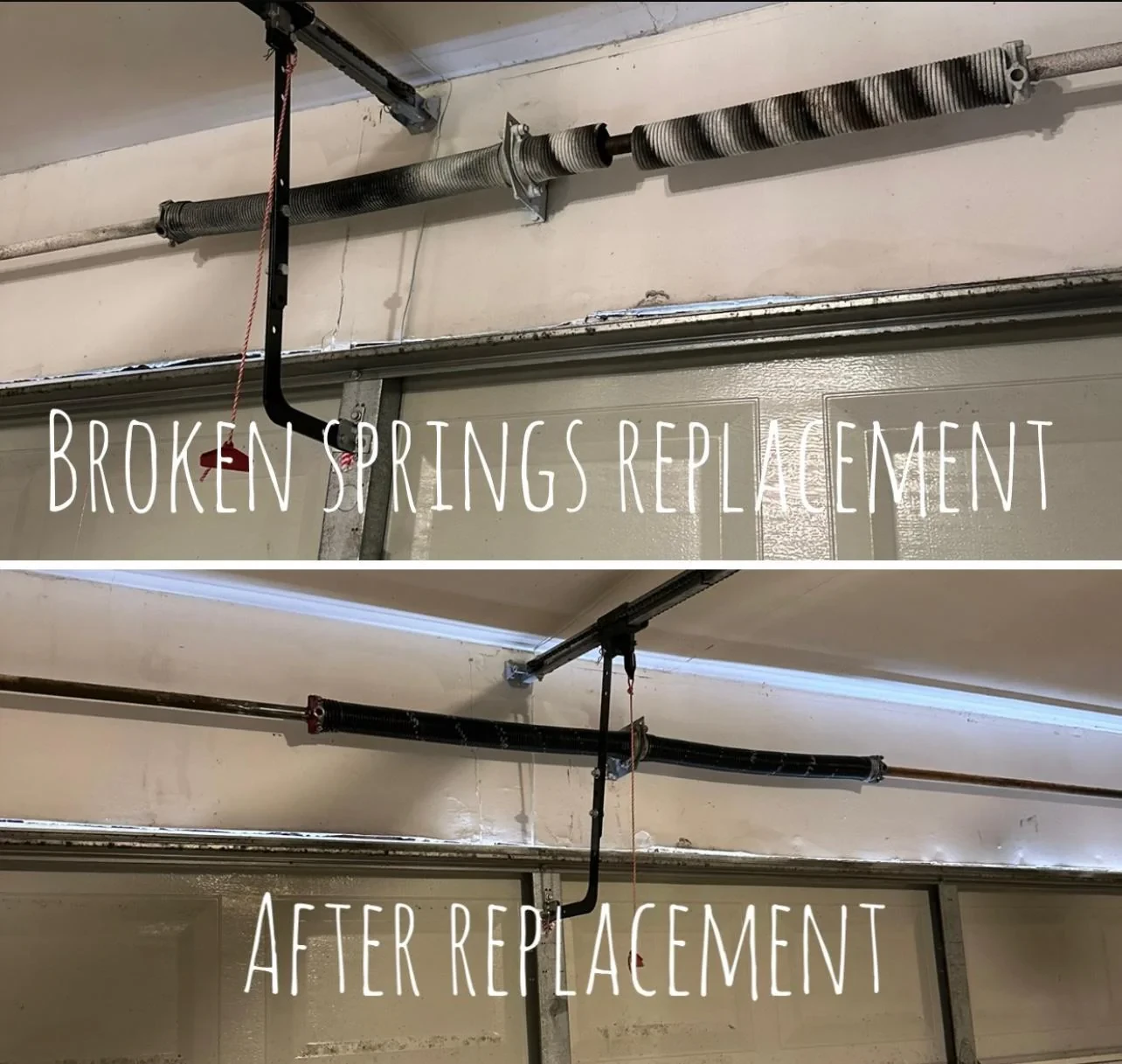 Garage door spring replacement in San Jose