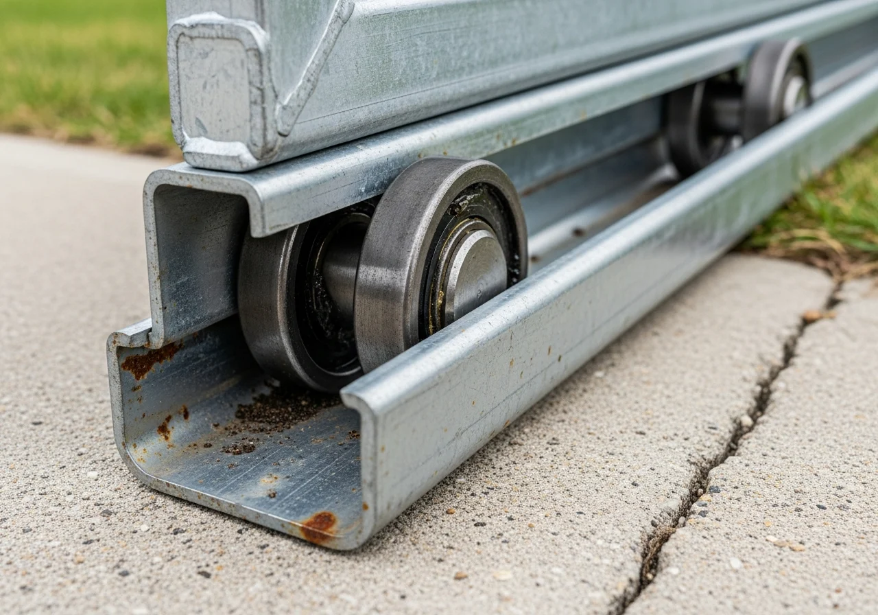 Sliding driveway gate track and roller repair San Jose CA
